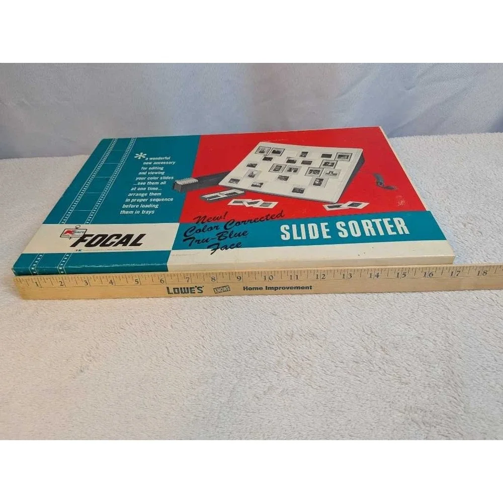 Focal SLIDE SORTER Color Corrected Tru-Blue Face Kmart Vintage Accessory